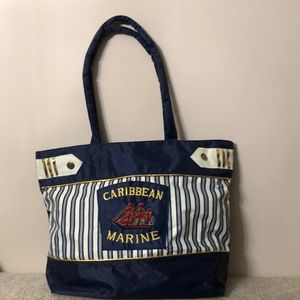 Caribbean Marine beach bag with zipper